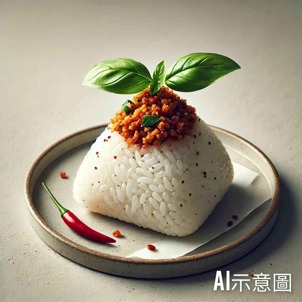 泰式辣拋朱  （全素）飯糰任選5送1 隨機