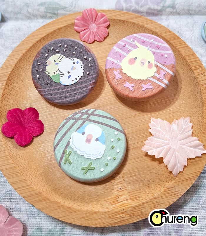 鳥甜點浮雕木片餅乾