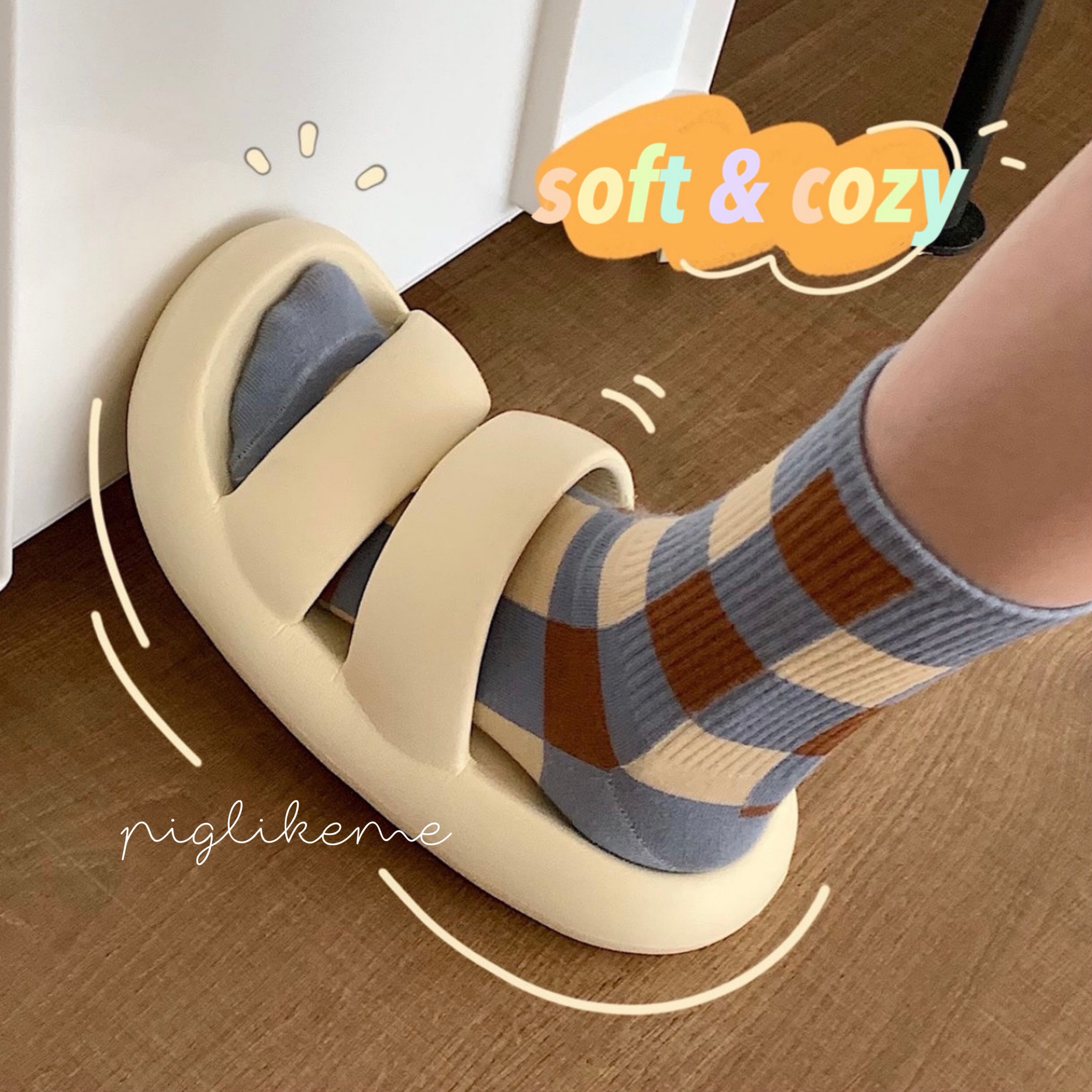 Piglikeme| 鞋櫃缺一雙的胖胖拖 休閒拖鞋