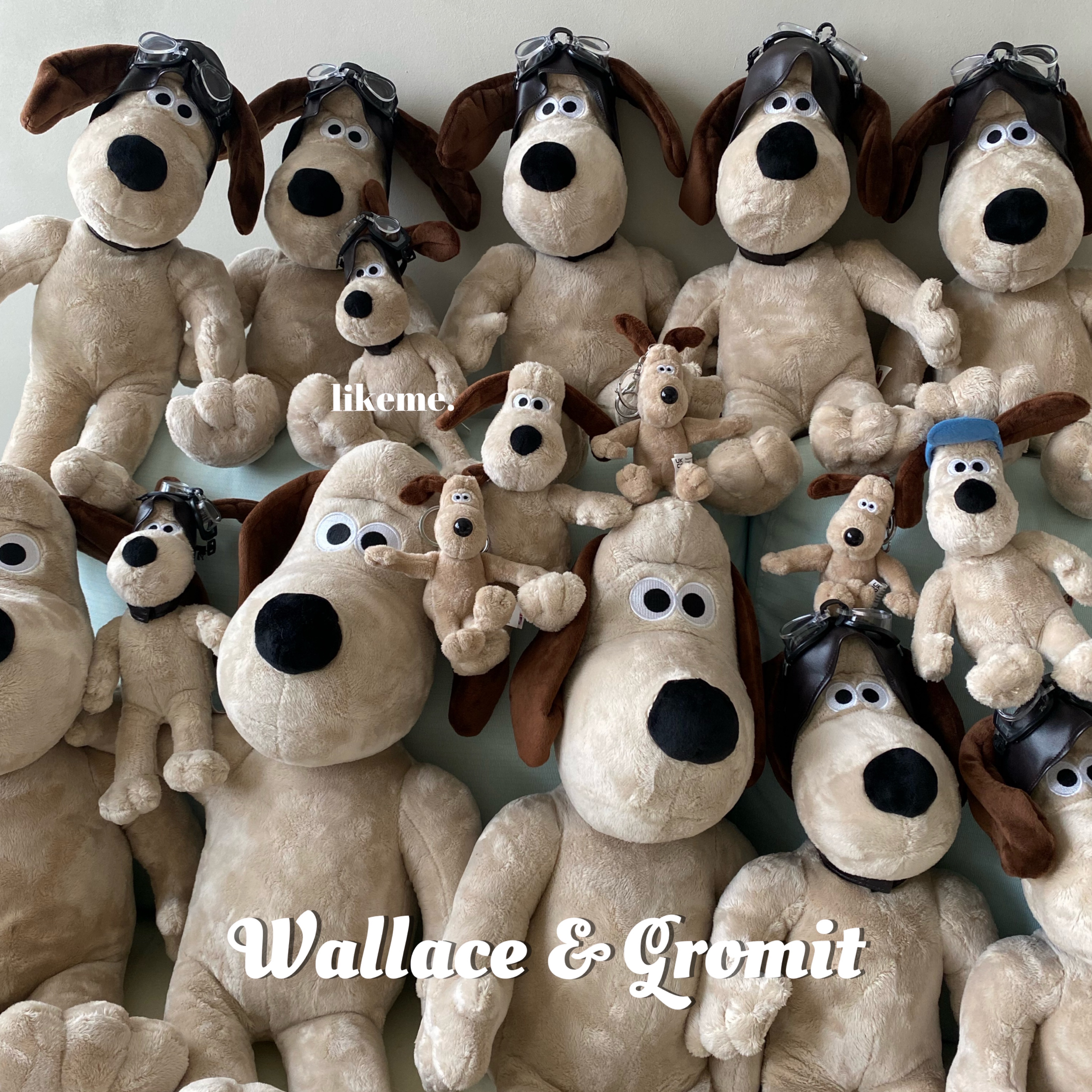 𝖯𝗂𝗀𝗅𝗂𝗄𝖾𝗆𝖾♡📦英國Wallace and Gromit掌門狗 酷狗寶貝飛行員藍帽子