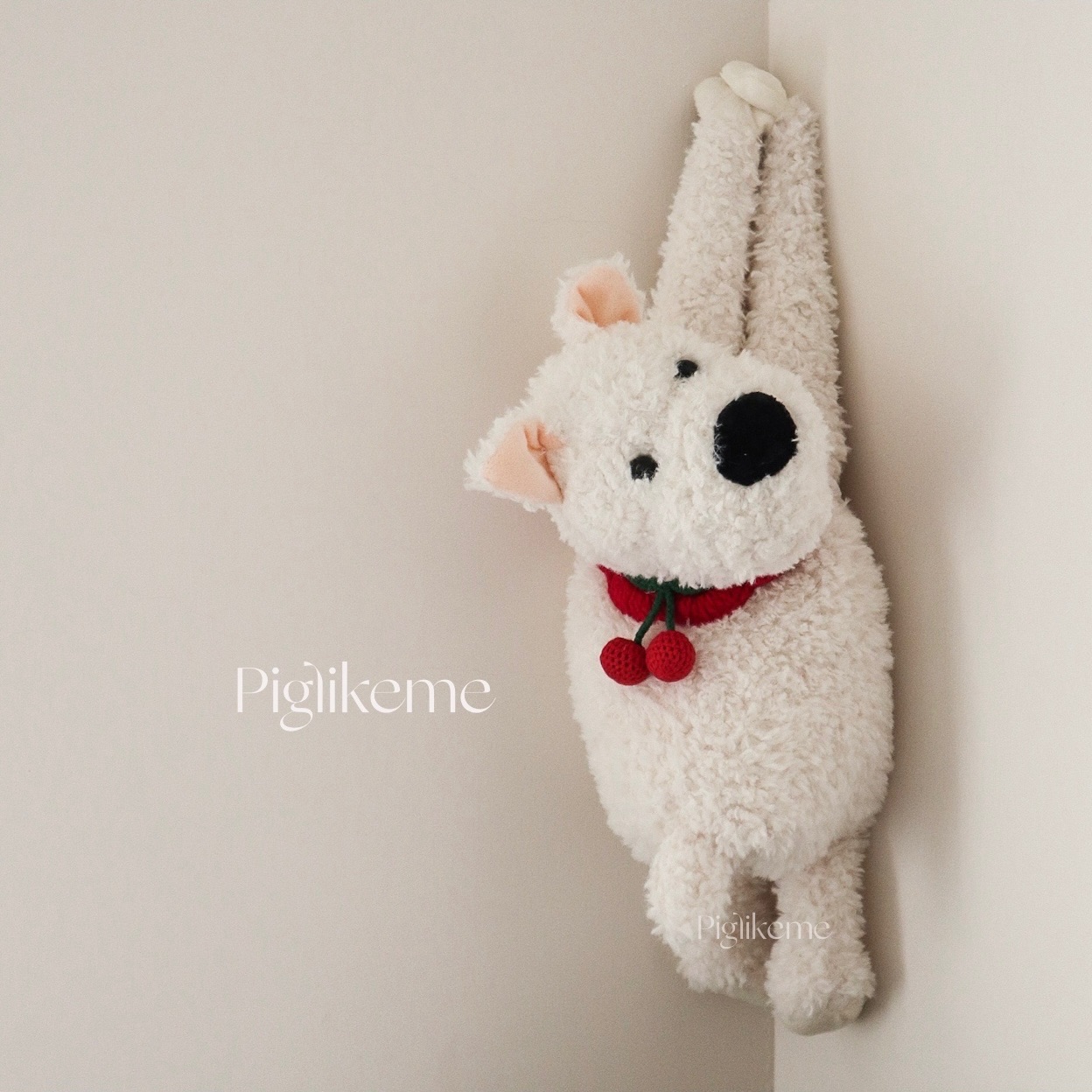 ￼𝖯𝗂𝗀𝗅𝗂𝗄𝖾𝗆𝖾 | 櫻桃西高地狗狗衛生紙套 車用衛生紙套 長形衛生紙🆗