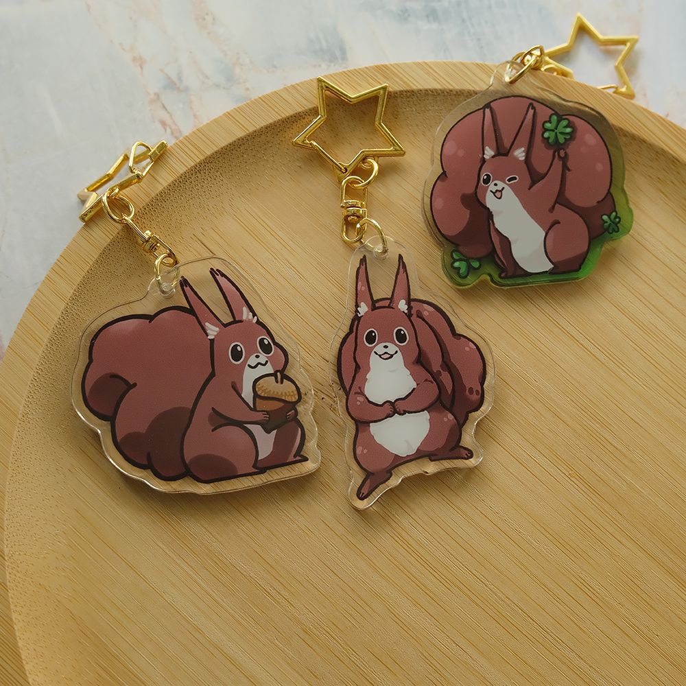 原創《魔法松鼠嘟嘟》【壓克力製品】鑰匙圈、磁鐵、立牌