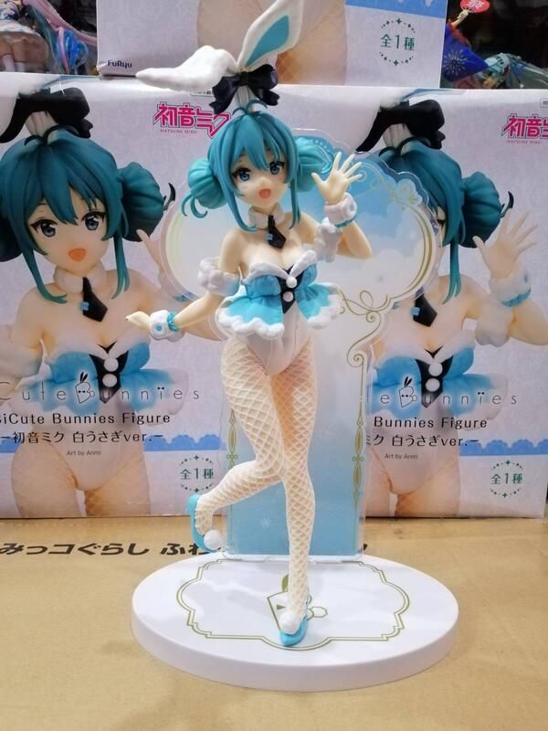 FURYU 初音未來 BiCute 兔女郎 白 原色 無背板