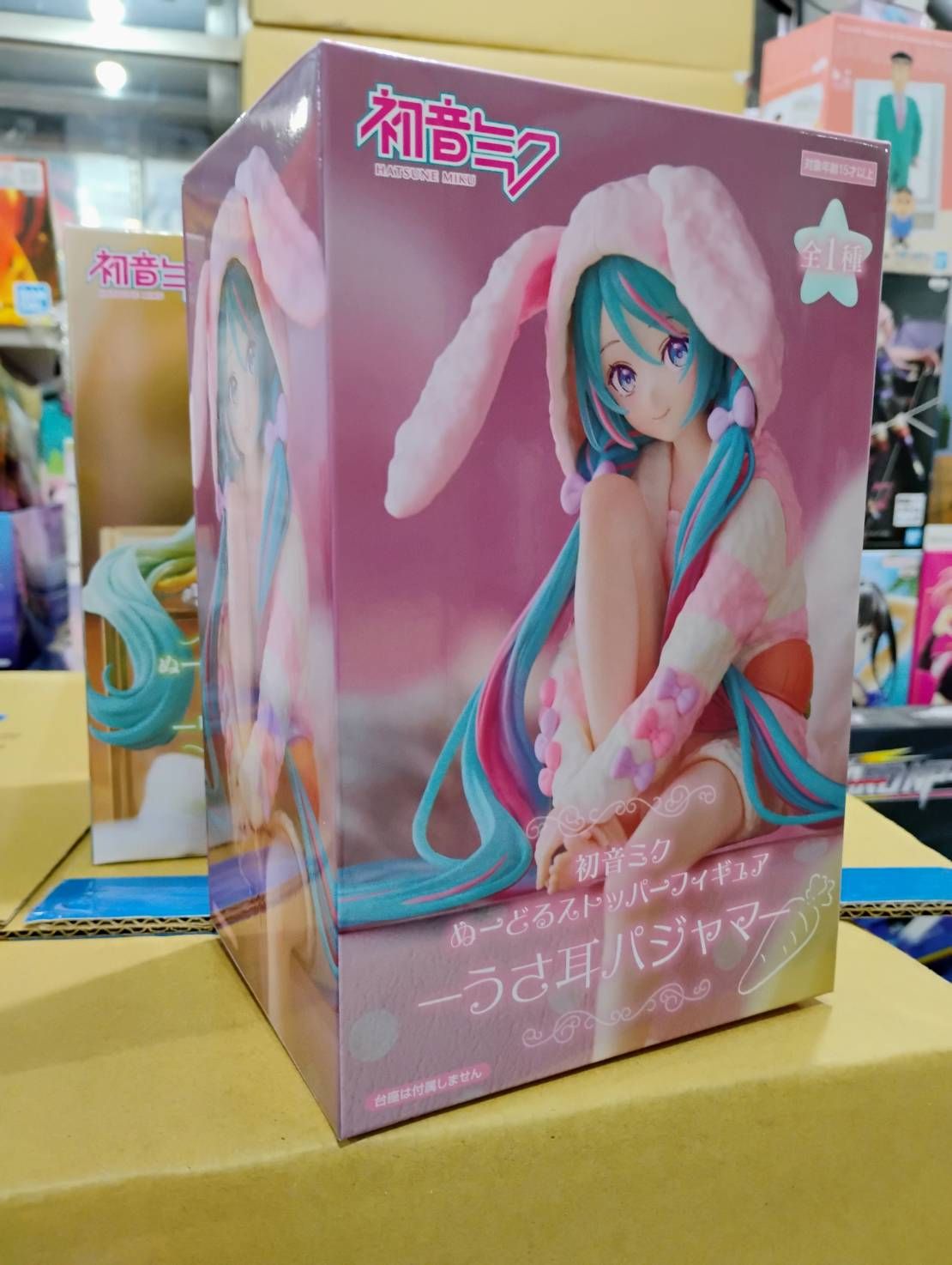 日版 FURYU 初音未來 泡麵杯蓋 兔耳睡衣