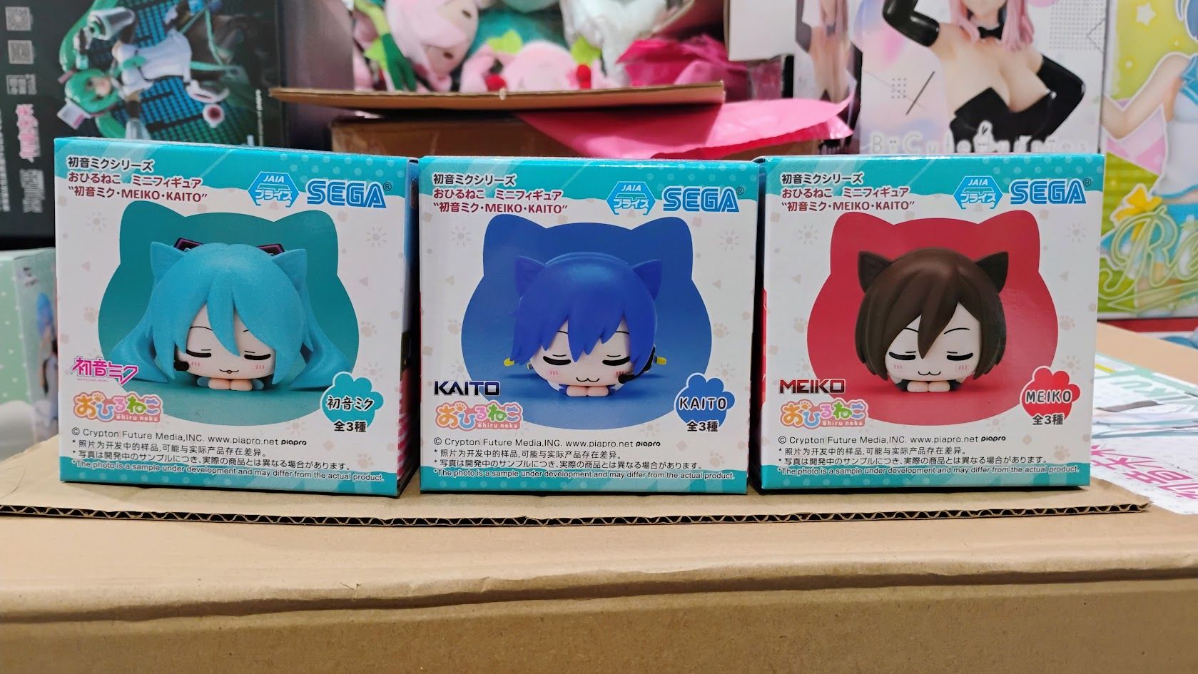 SEGA 趴姿喵喵 迷你公仔 三芝一套