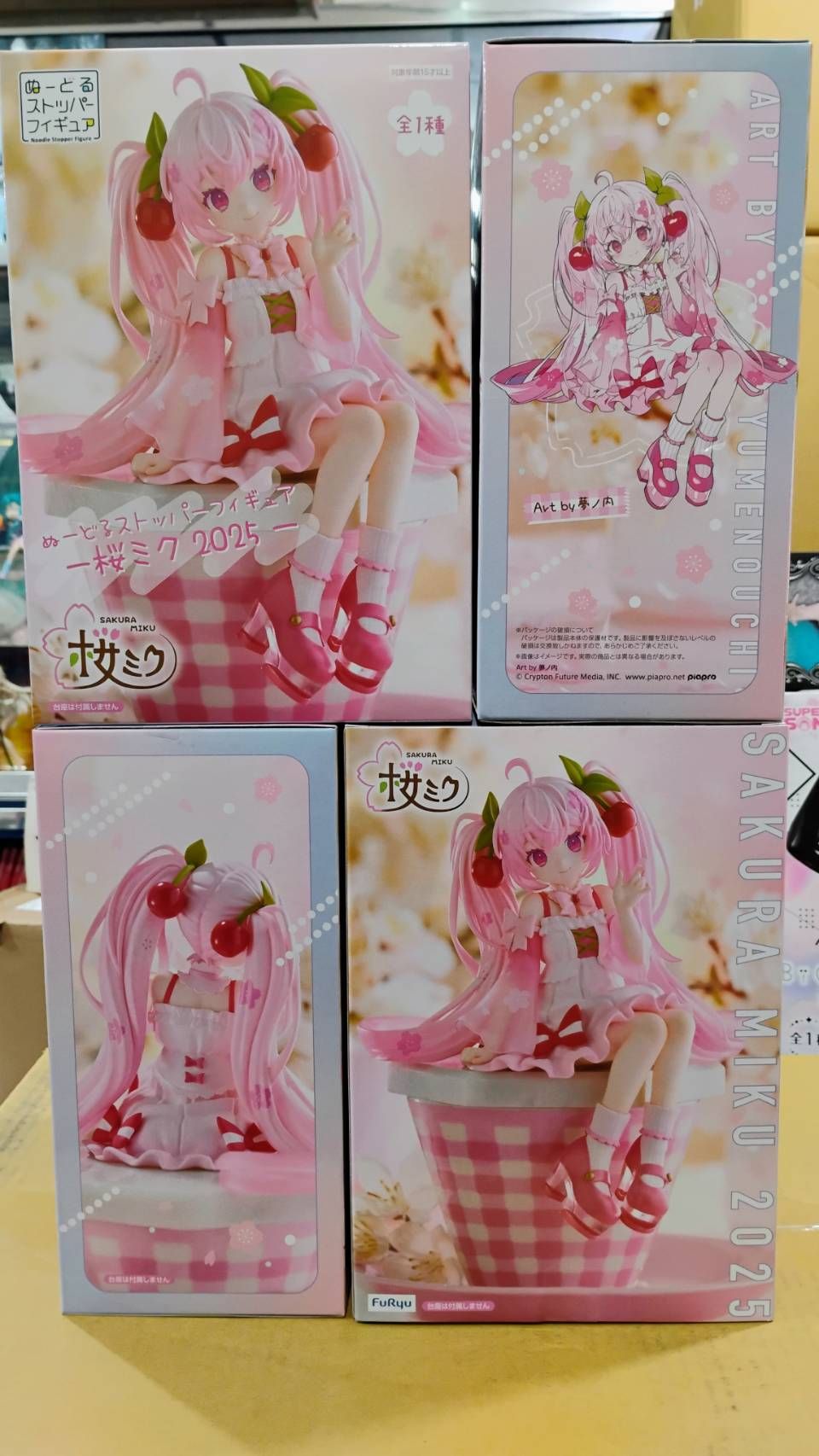FURYU 海外代理 初音未來 泡麵杯蓋 櫻MIKU 櫻未來 2025
