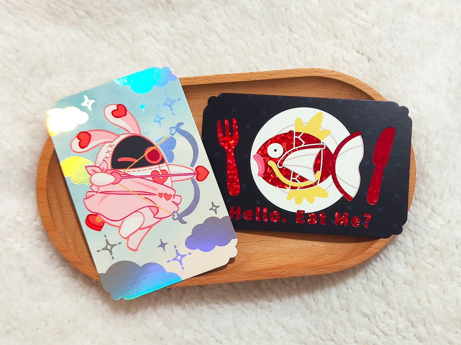 邱比特布 or 鯉魚王-冷燙小卡