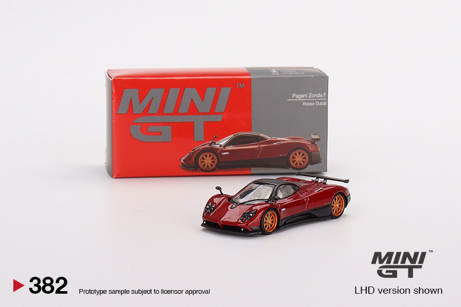 ＜阿爾法＞MINI GT No.382 Pagani Zonda F Rosso Dubai