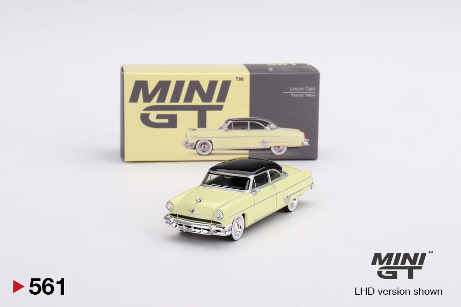 ＜阿爾法＞MINI GT No.561 Lincoln Capri 1954 Premier Yellow