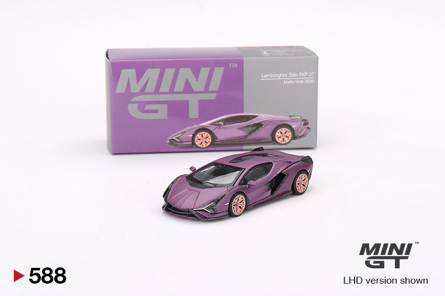 ＜阿爾法＞MINI GT No.588 Lamborghini Sián FKP 37 Matte Viola SE30