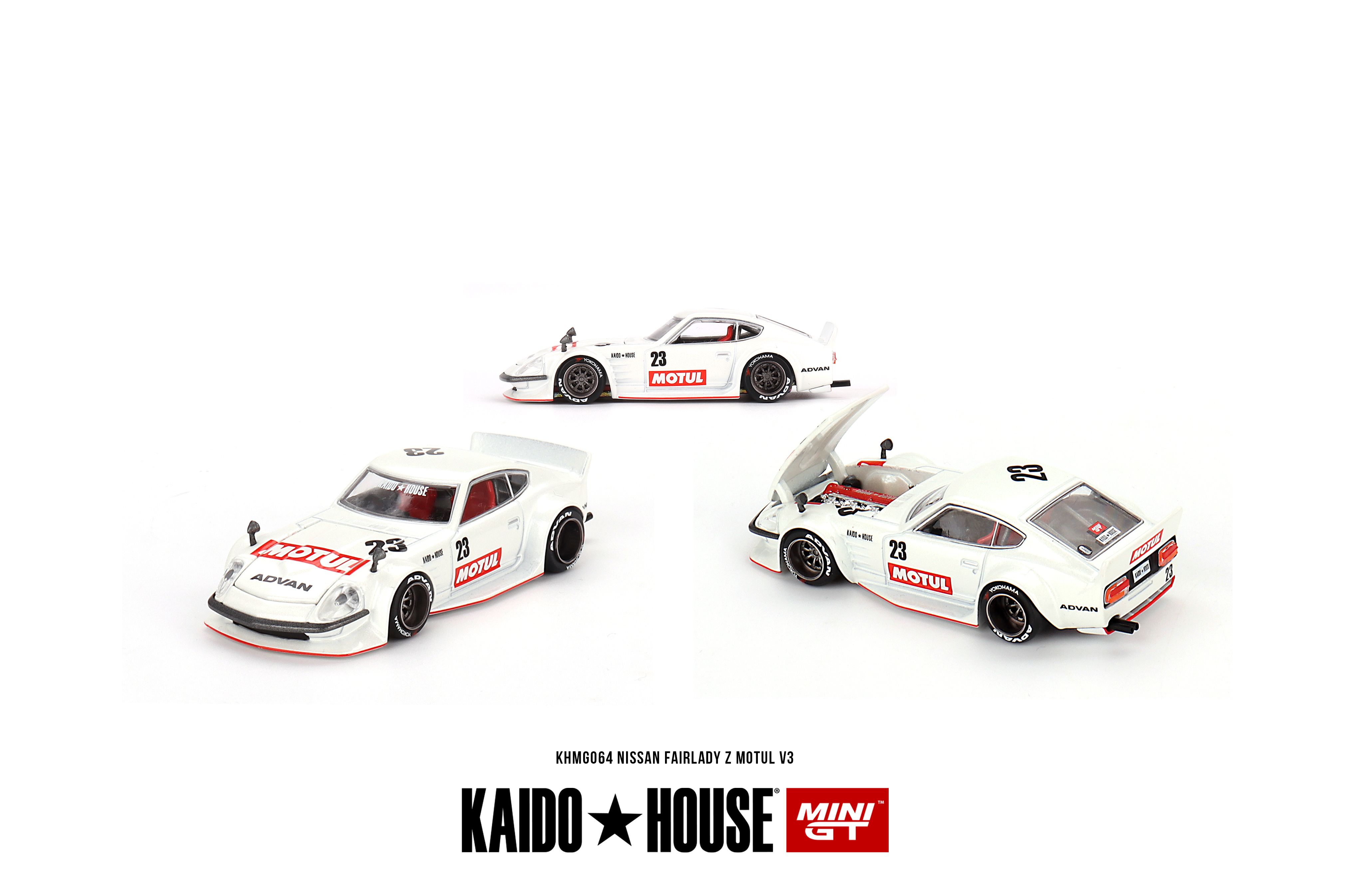 ＜阿爾法＞MINI GT x KAIDO HOUSE Datsun KAIDO Fairlady Z MOTUL V3