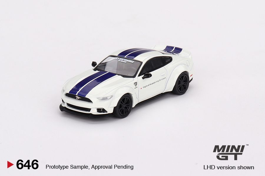 ＜阿爾法＞MINI GT No.646 FORD MUSTANG GT LB-WORKS White