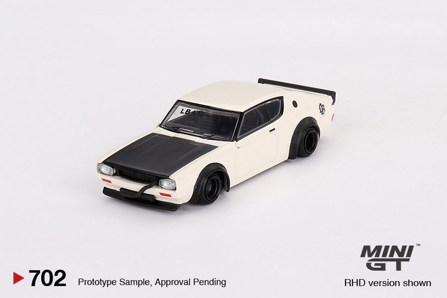 ＜阿爾法＞MINI GT No.702 Nissan Skyline Kenmeri LB White