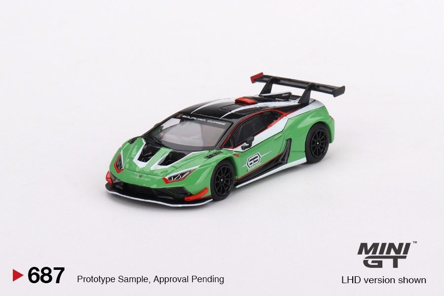 ＜阿爾法＞MINI GT No.687 Lamborghini Huracán GT3 EVO2 Pres