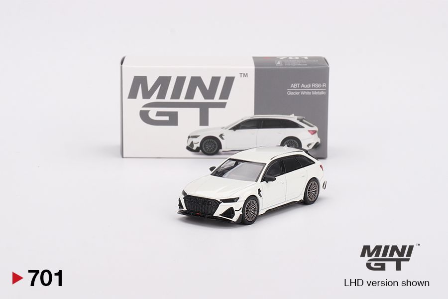 ＜阿爾法＞MINI GT No.701 Audi ABT RS6-R Glacier White Metallic