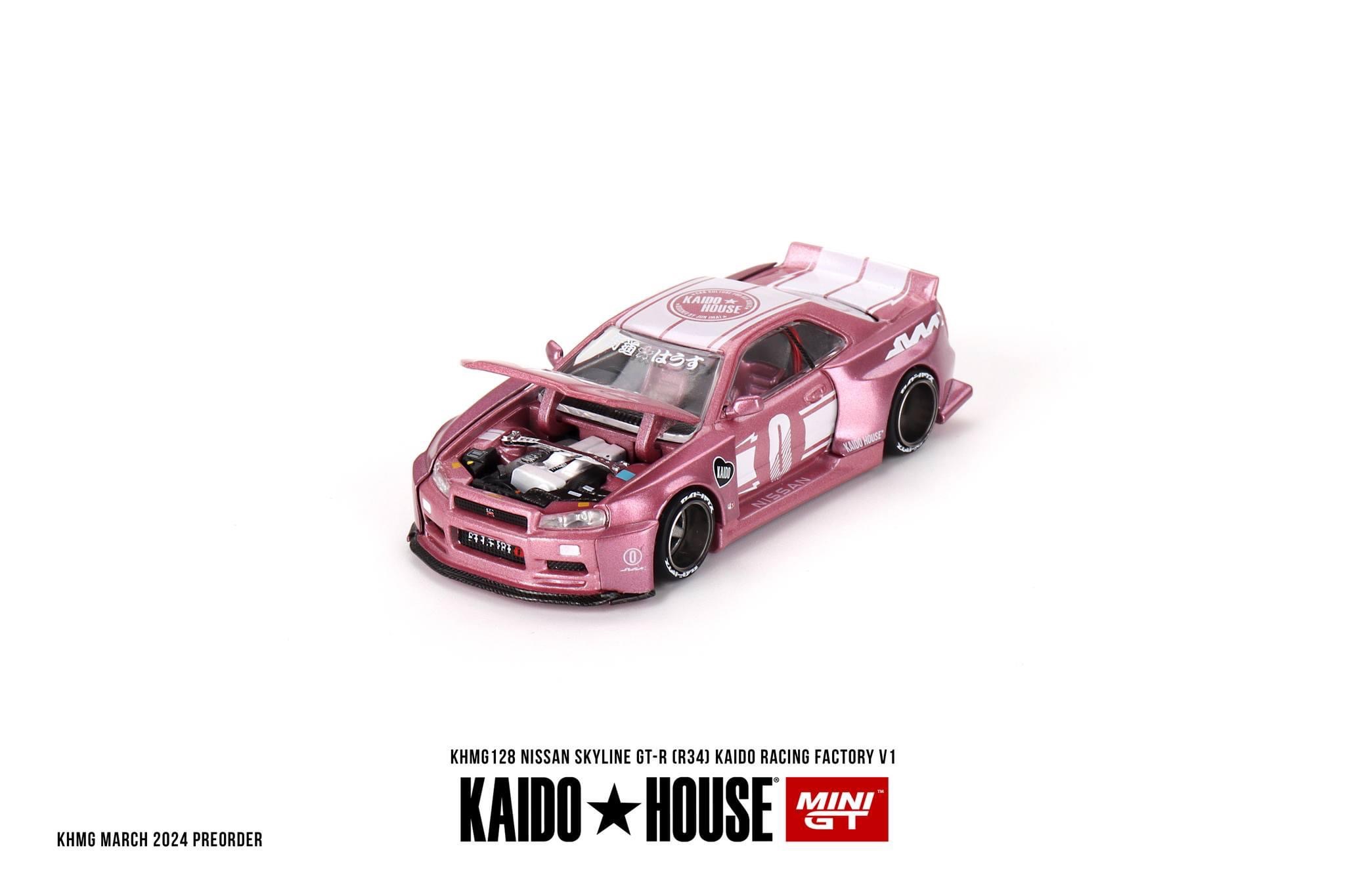 ＜阿爾法＞MINI GT x KAIDO HOUSE Nissan Skyline GT-R R34 RACING V1