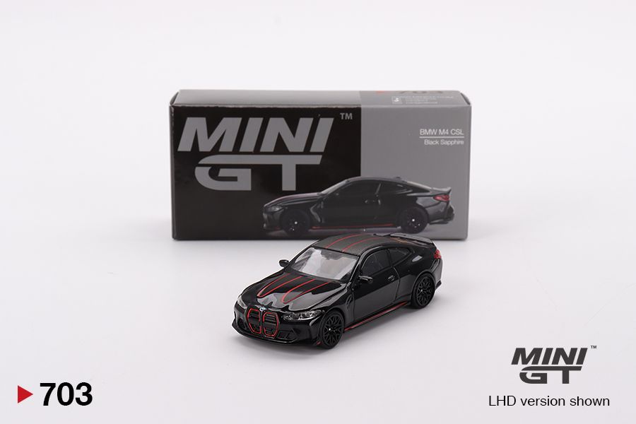 ＜阿爾法＞MINI GT No.703 BMW M4 CSL Black Sapphire