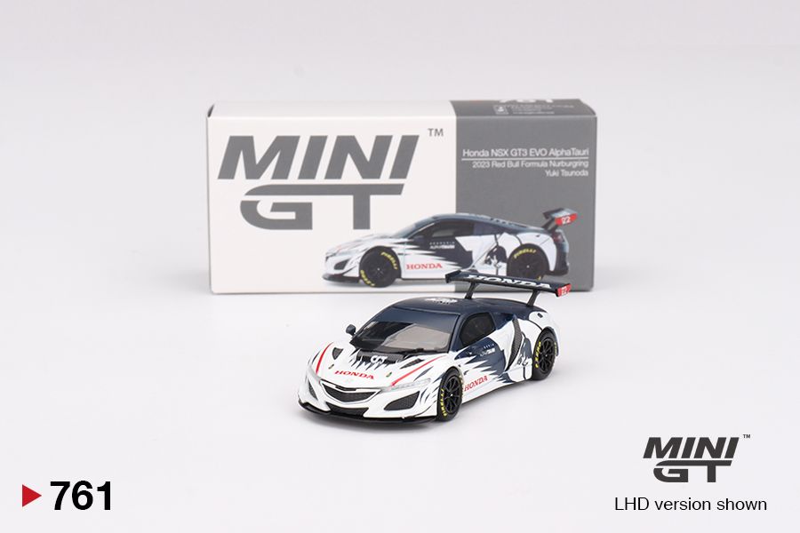 ＜阿爾法＞MINI GT No.761 Honda NSX GT3 EVO AlphaTauri YukiTsunoda