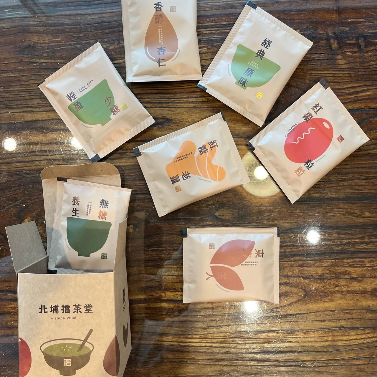 北埔擂茶堂 小。隨身包自由組合特價區  4盒組  8盒組