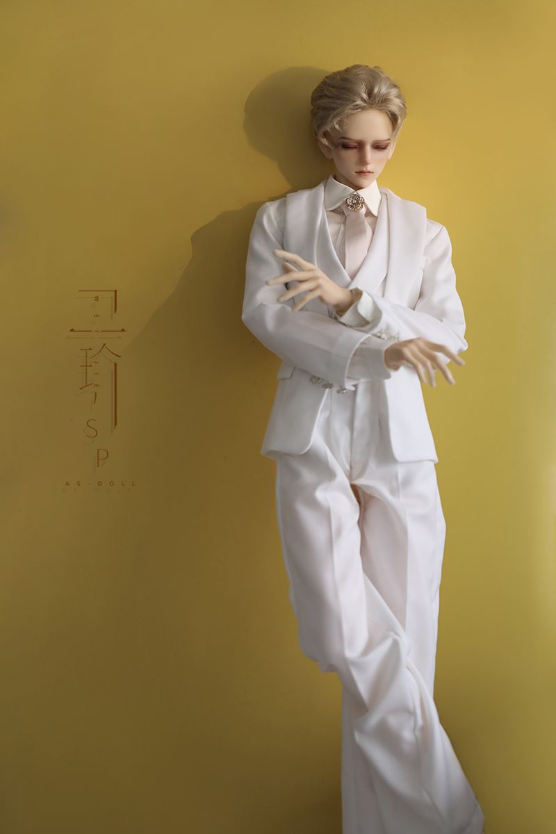 DOLLSVILLA  AS官服 衛玠白色復古西裝 CL1190531 （74 叔體尺寸）