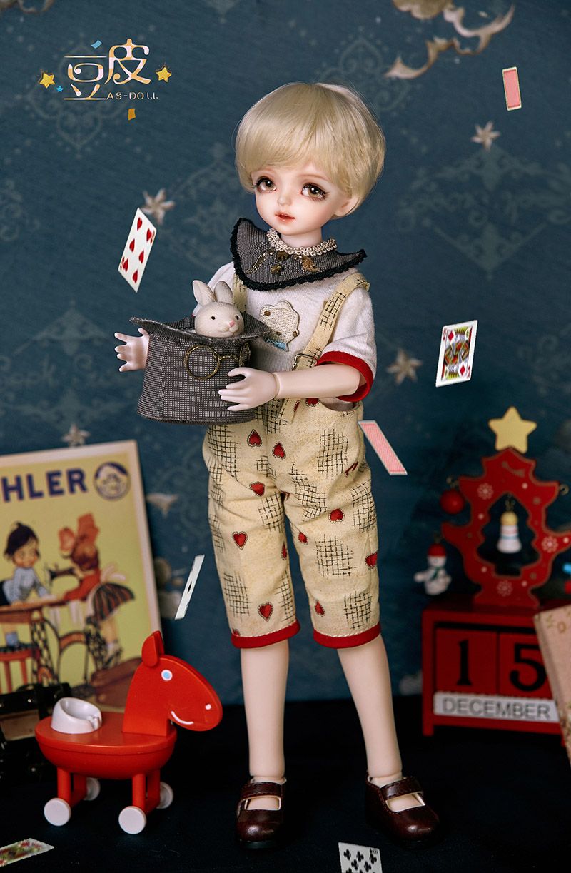 DOLLSVILLA  AS官服  星座體復古揹帶褲套裝 CL6200515  （六分尺寸）