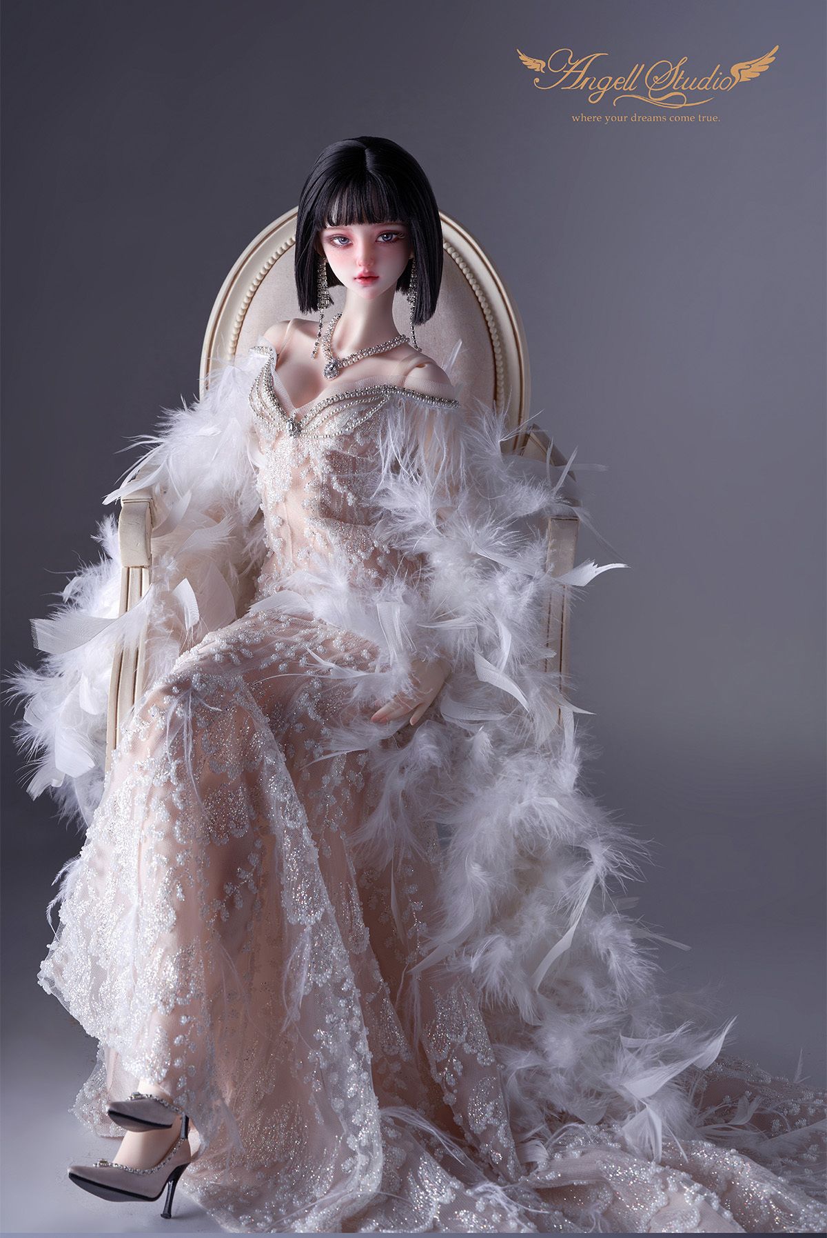 DOLLSVILLA AS官服 復古禮服套裝-皎影 CL323111J（三分女尺寸）