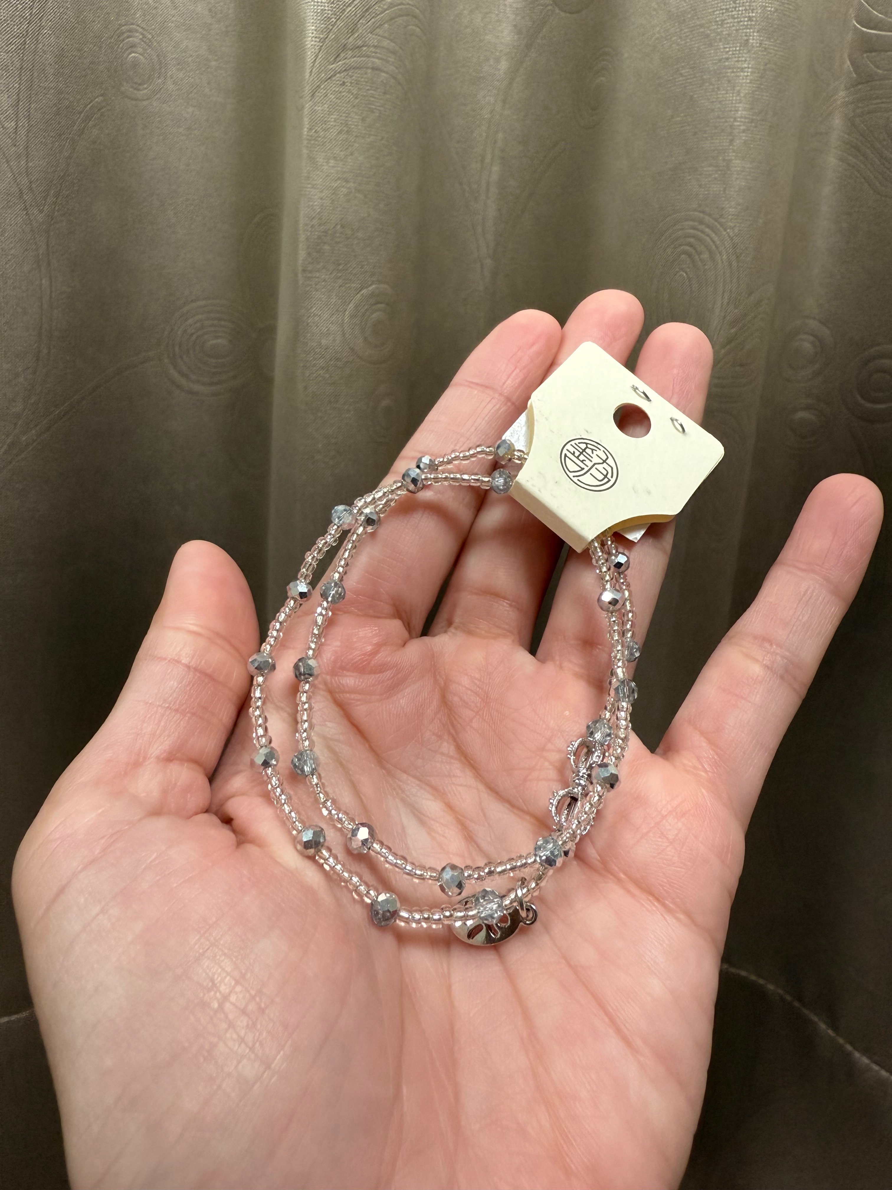 銀色雙鍊｜心想事成