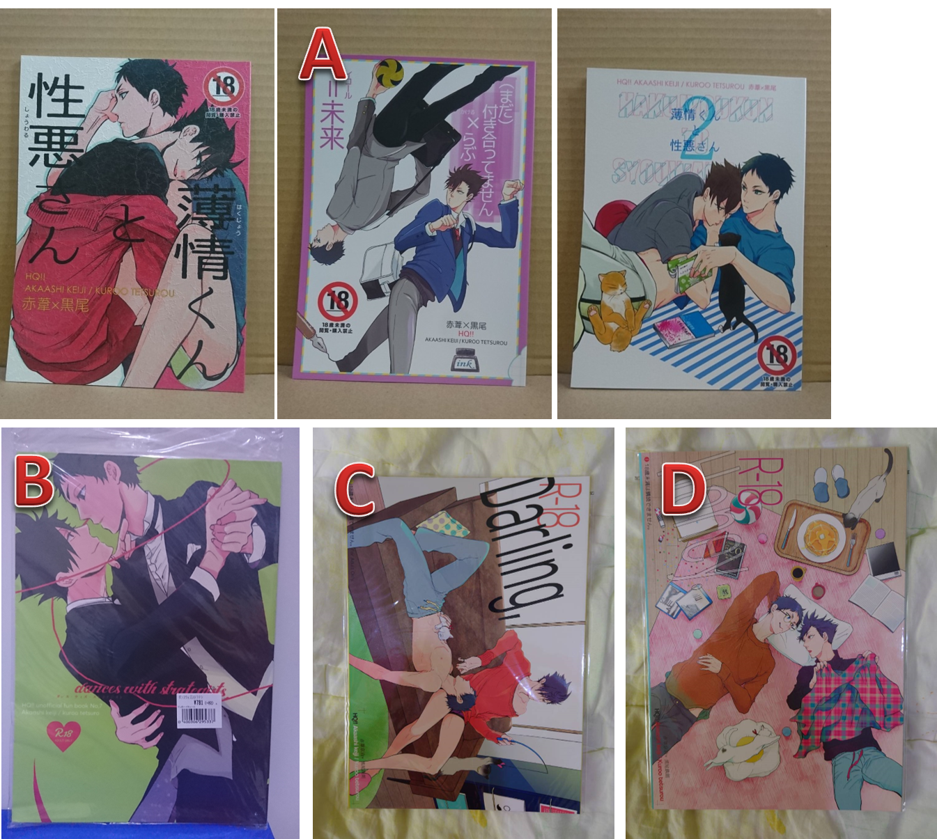 2. 日文 排球 二手 同人 赤黑 シロシタ