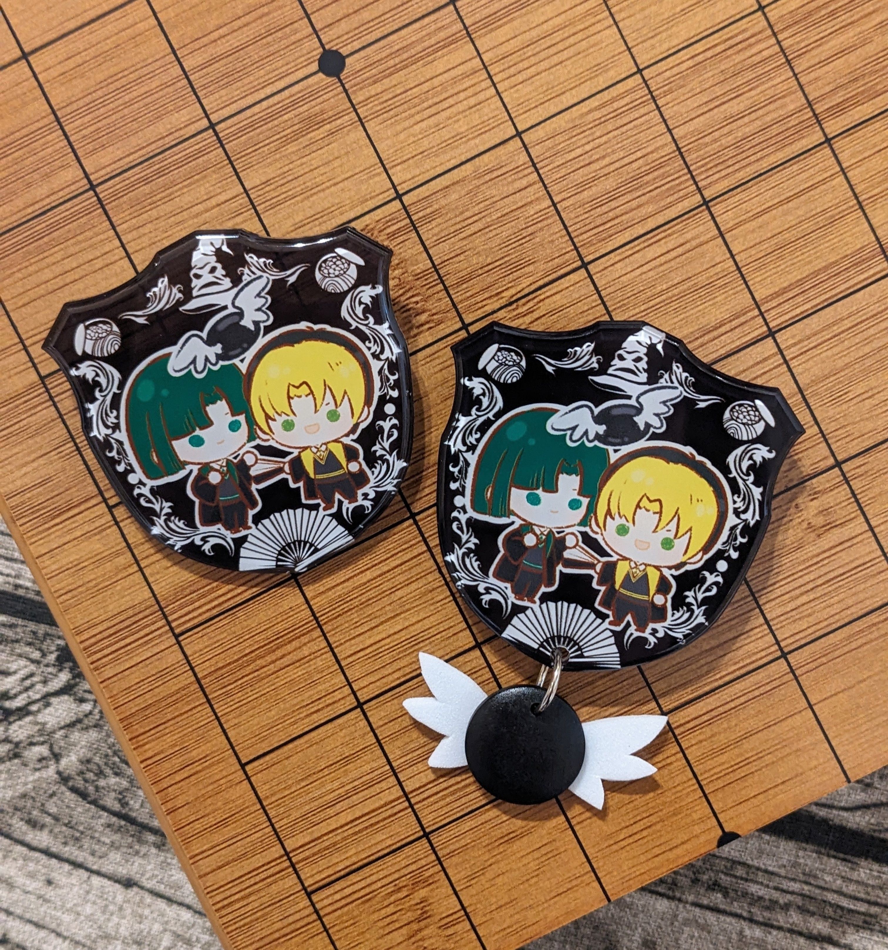 魔法圍棋徽章別針