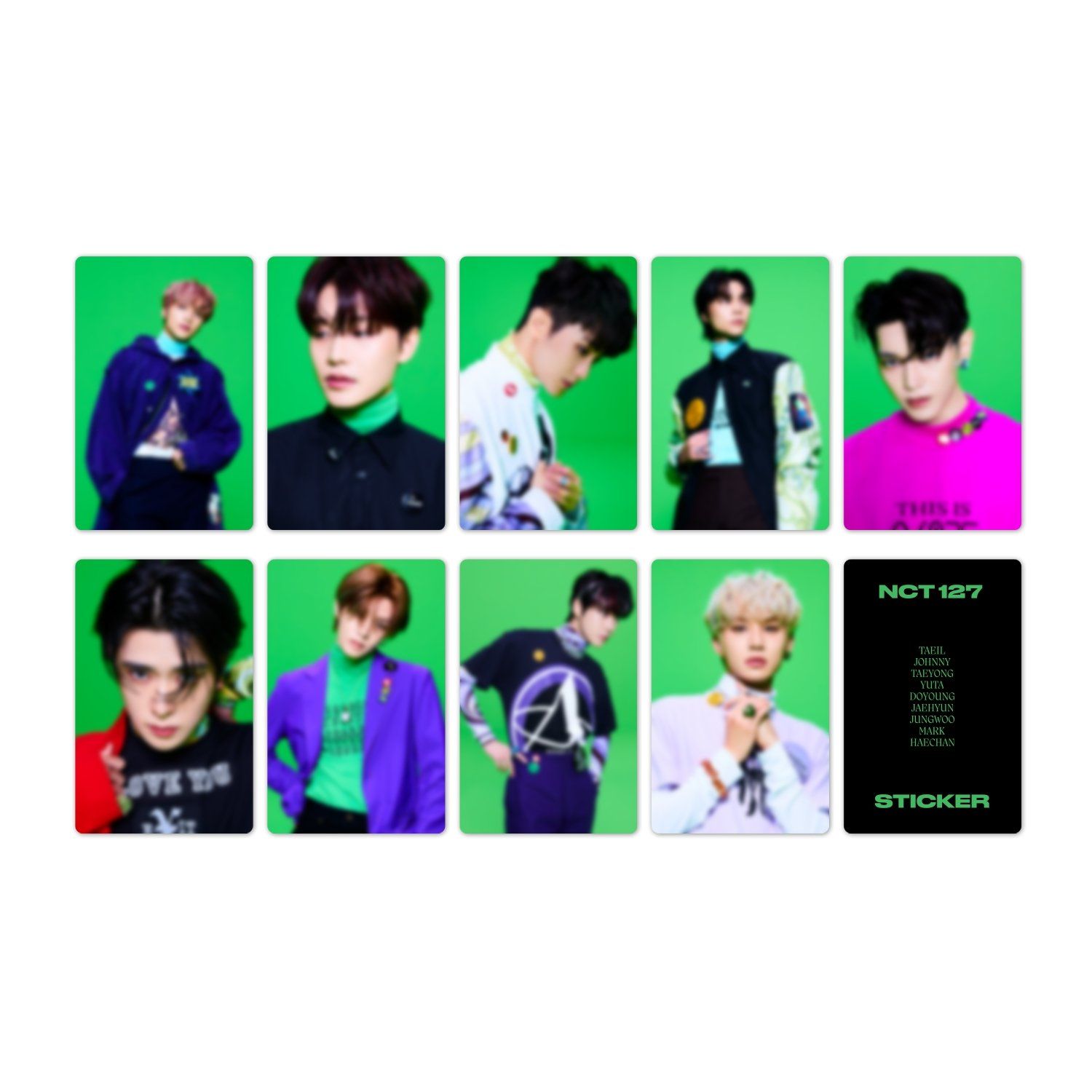 （A自拍須帶B官拍）概念小卡 NCT 127 3rd album 正規三輯 專輯 美版 Sticker