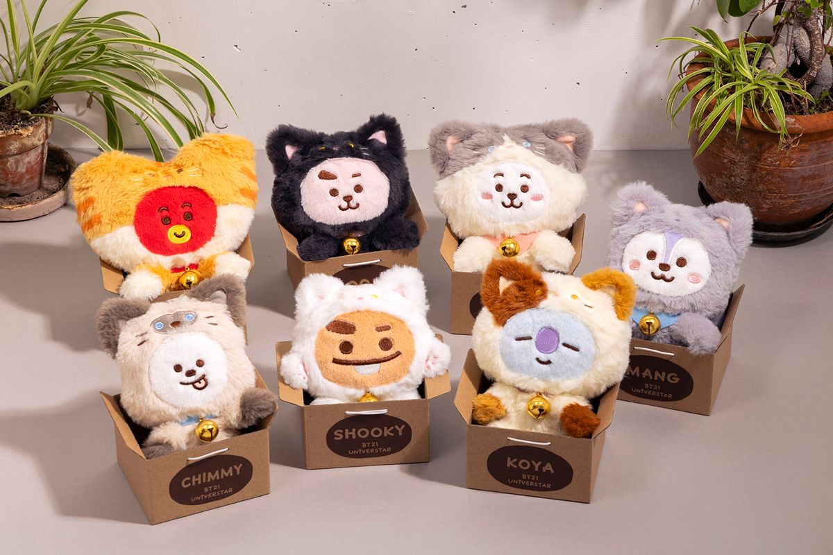 日本BT21 CAT DAY系列-小娃.吊飾娃.餅乾桶.證件包
