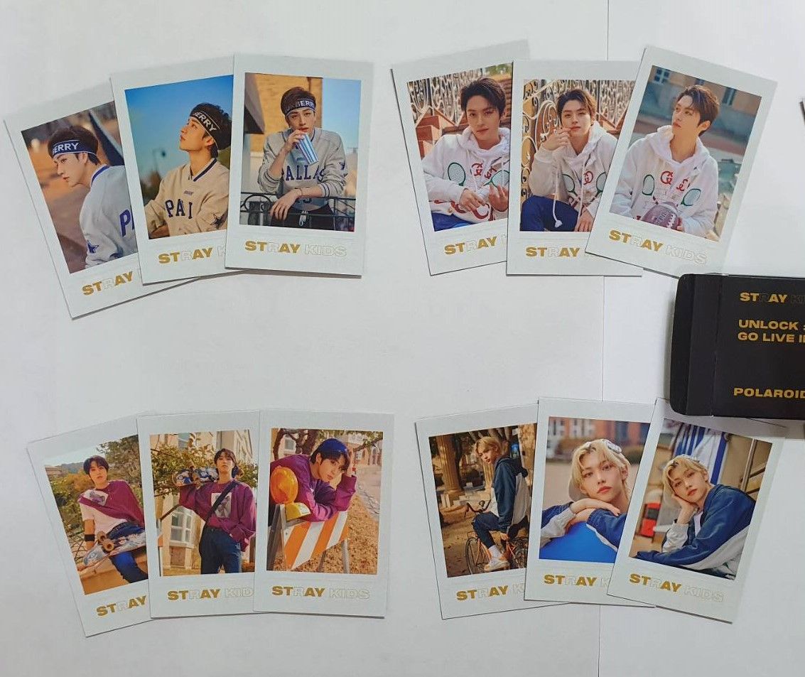 Stray Kids UNLOCK:GO LIVE IN LIFE 拍立得小卡 polaroid set