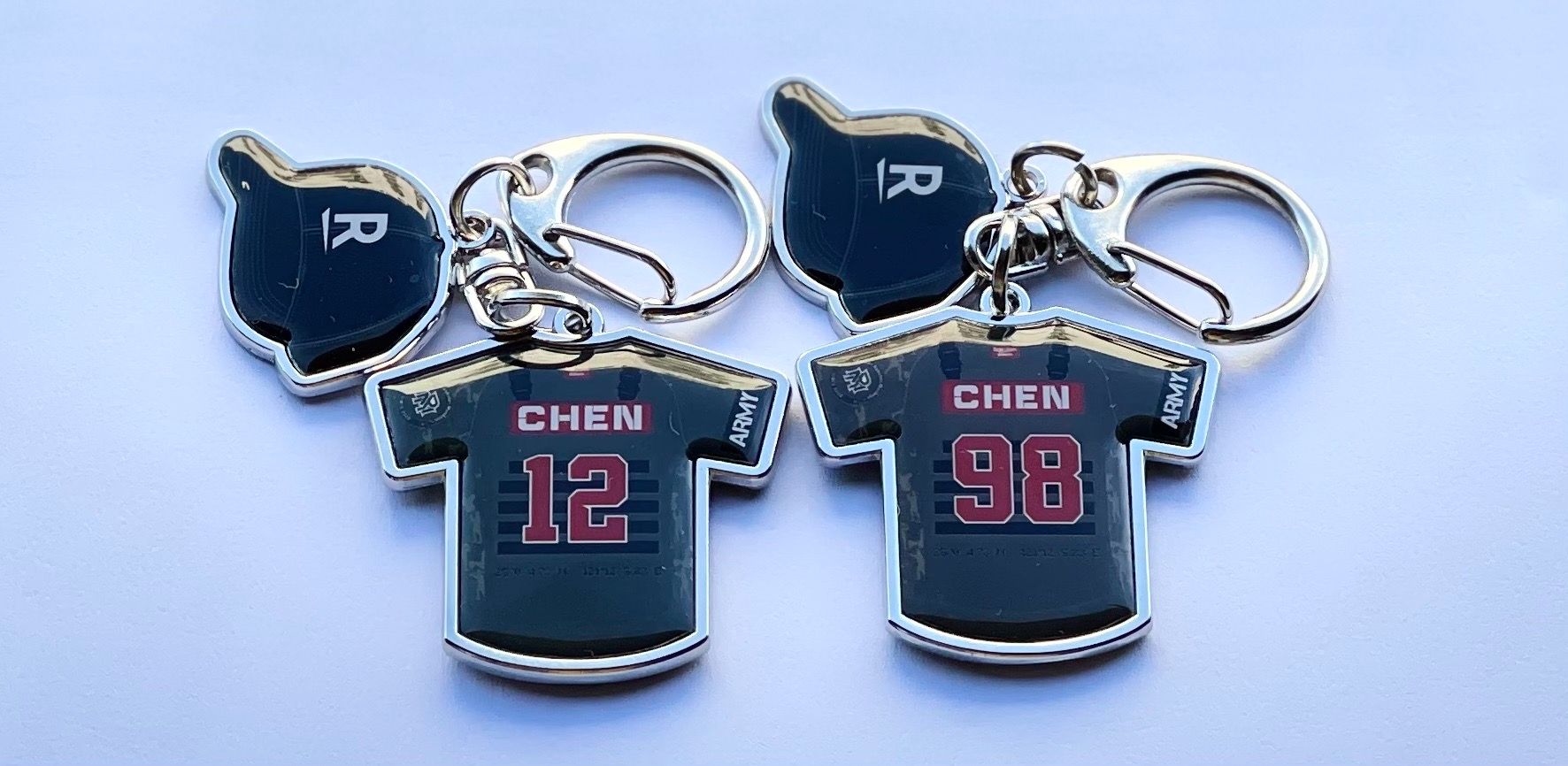 2021樂天桃猿阿迷趴球員鑰匙圈（銀邊）