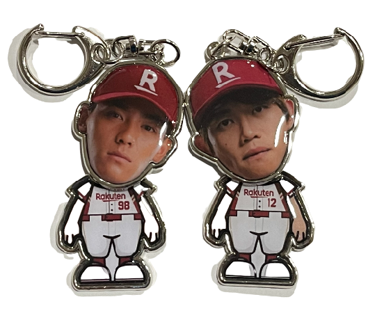 2022桃猿男兒主場白搖頭鑰匙圈（銀邊）