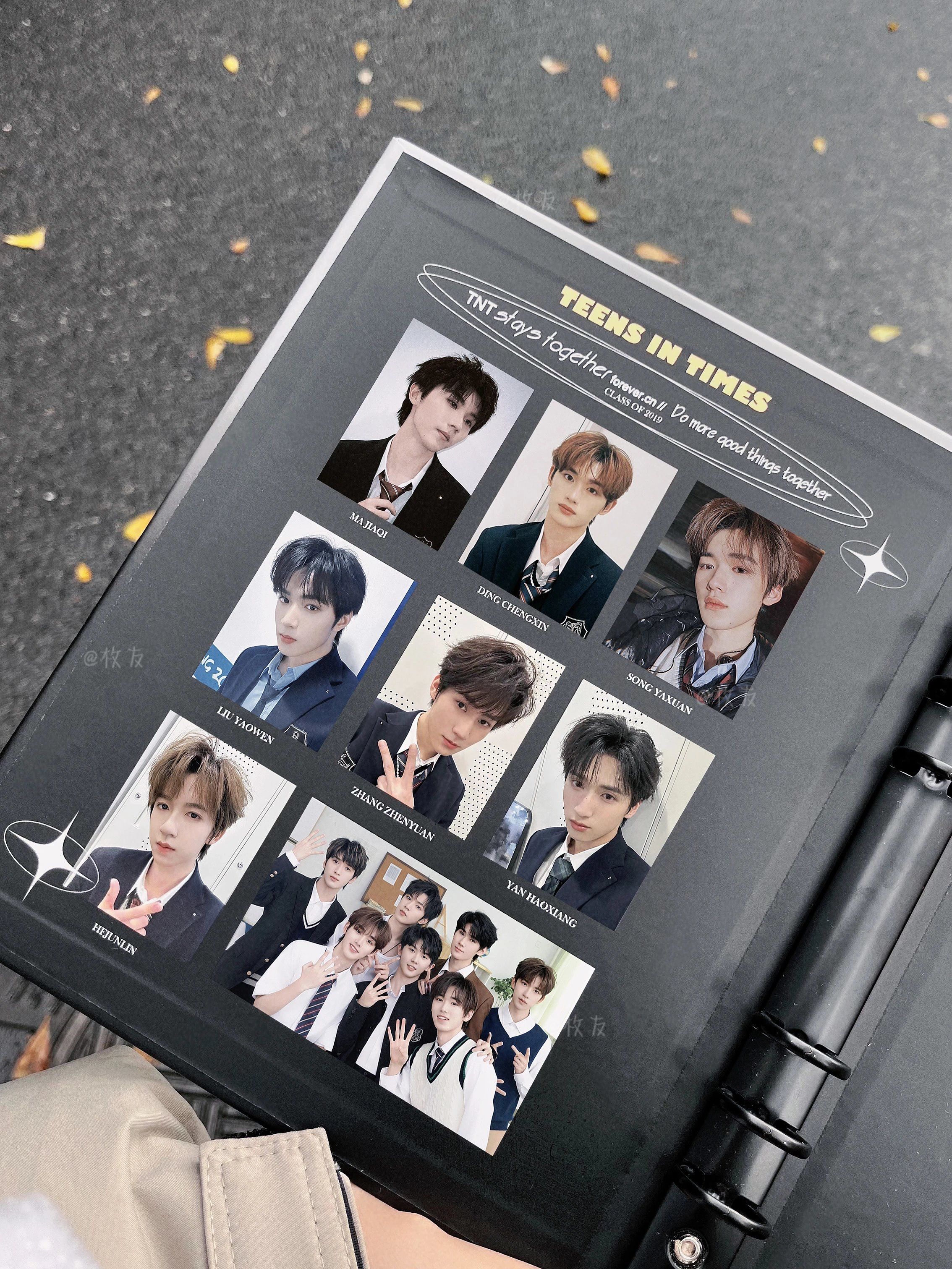 時代少年團飯製 小炸班級點名冊卡冊 A5硬紙板卡冊