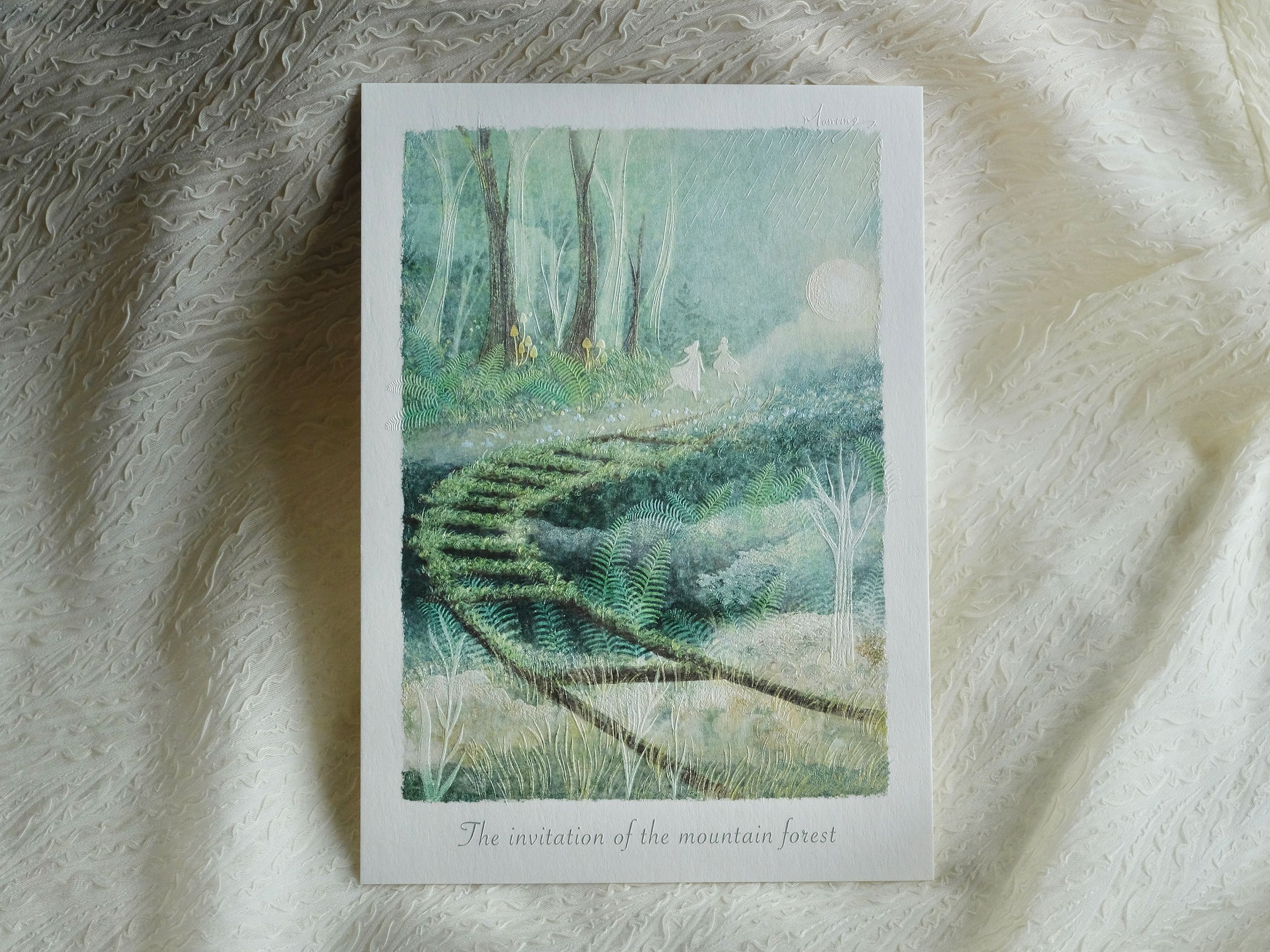 浮雕畫卡 15x21cm（A5） - The invitation of the mountain forest