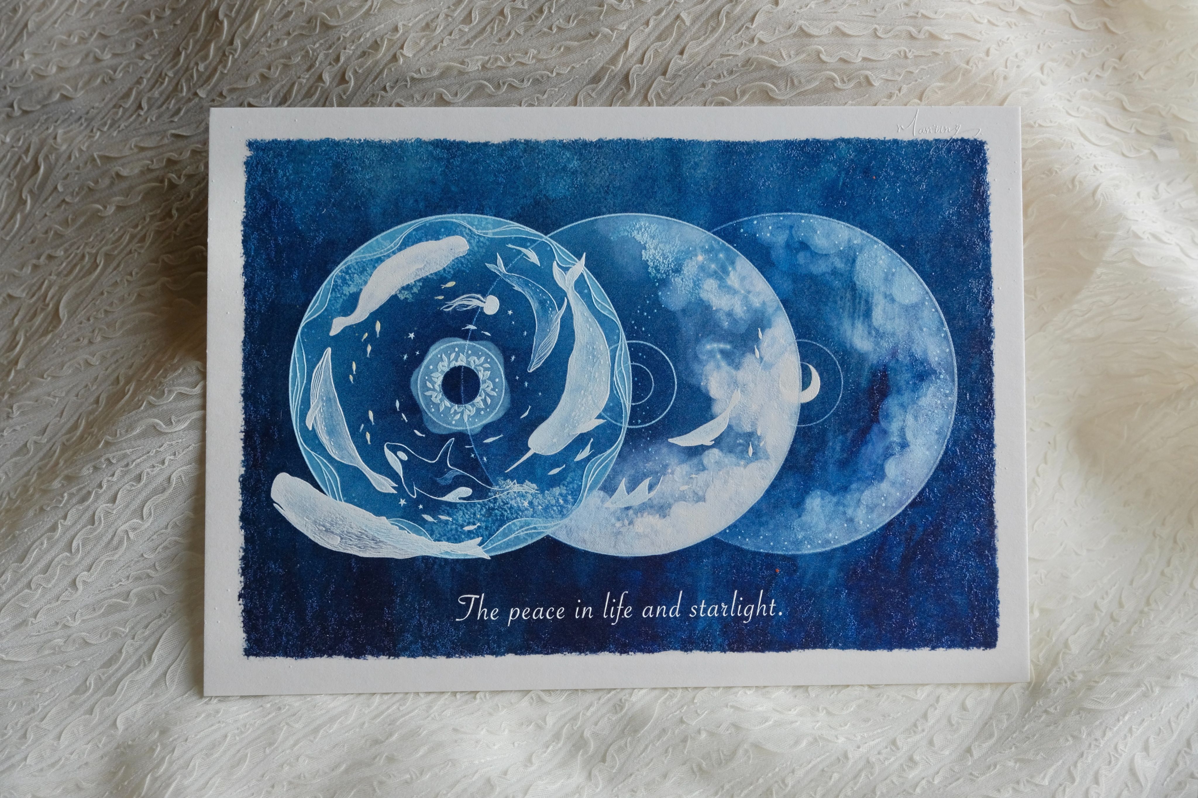 浮雕畫卡 15x21cm （A5） - The peace in life and starlight