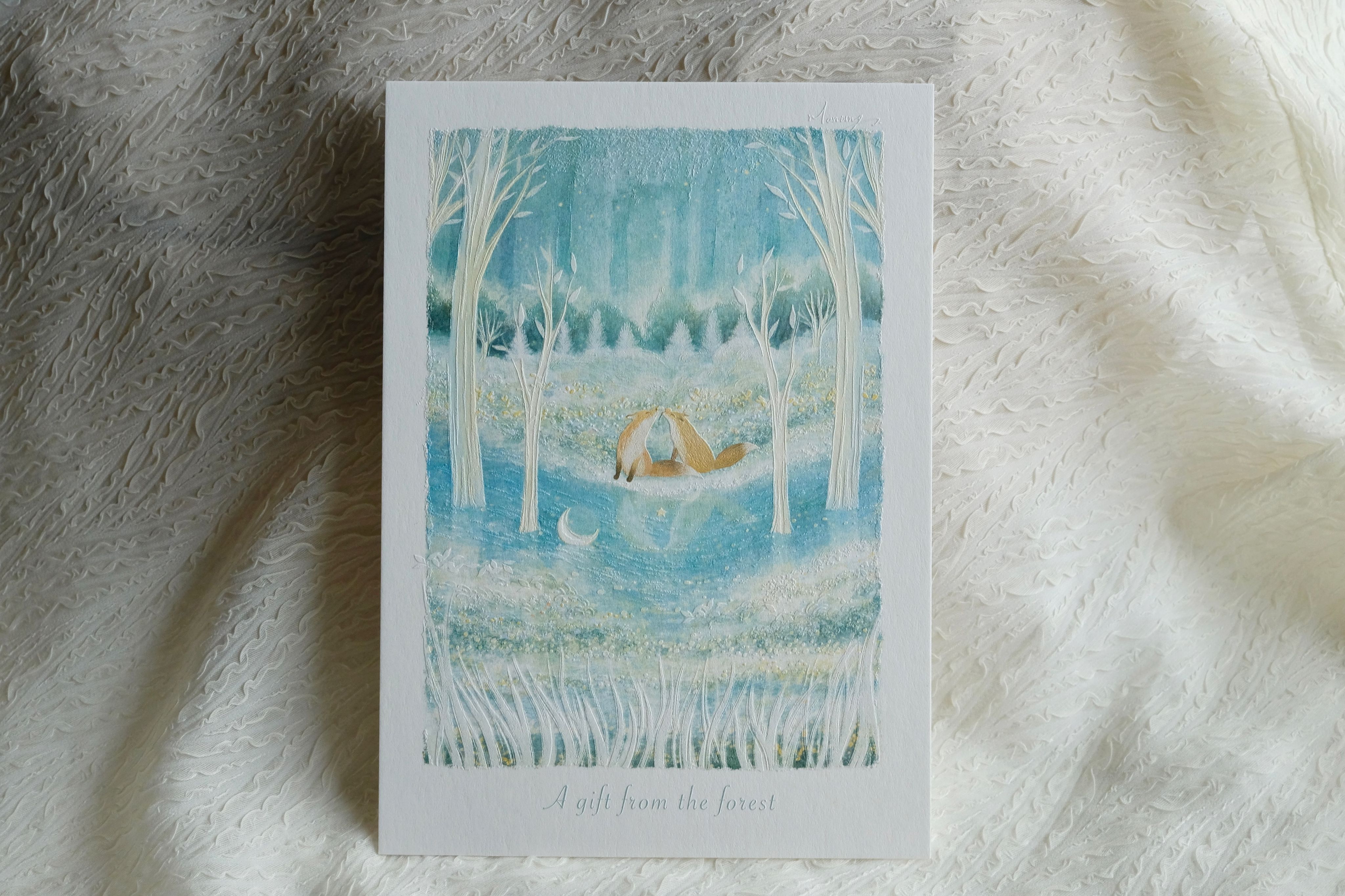 浮雕畫卡 15x21cm （A5） - A gift from the forest