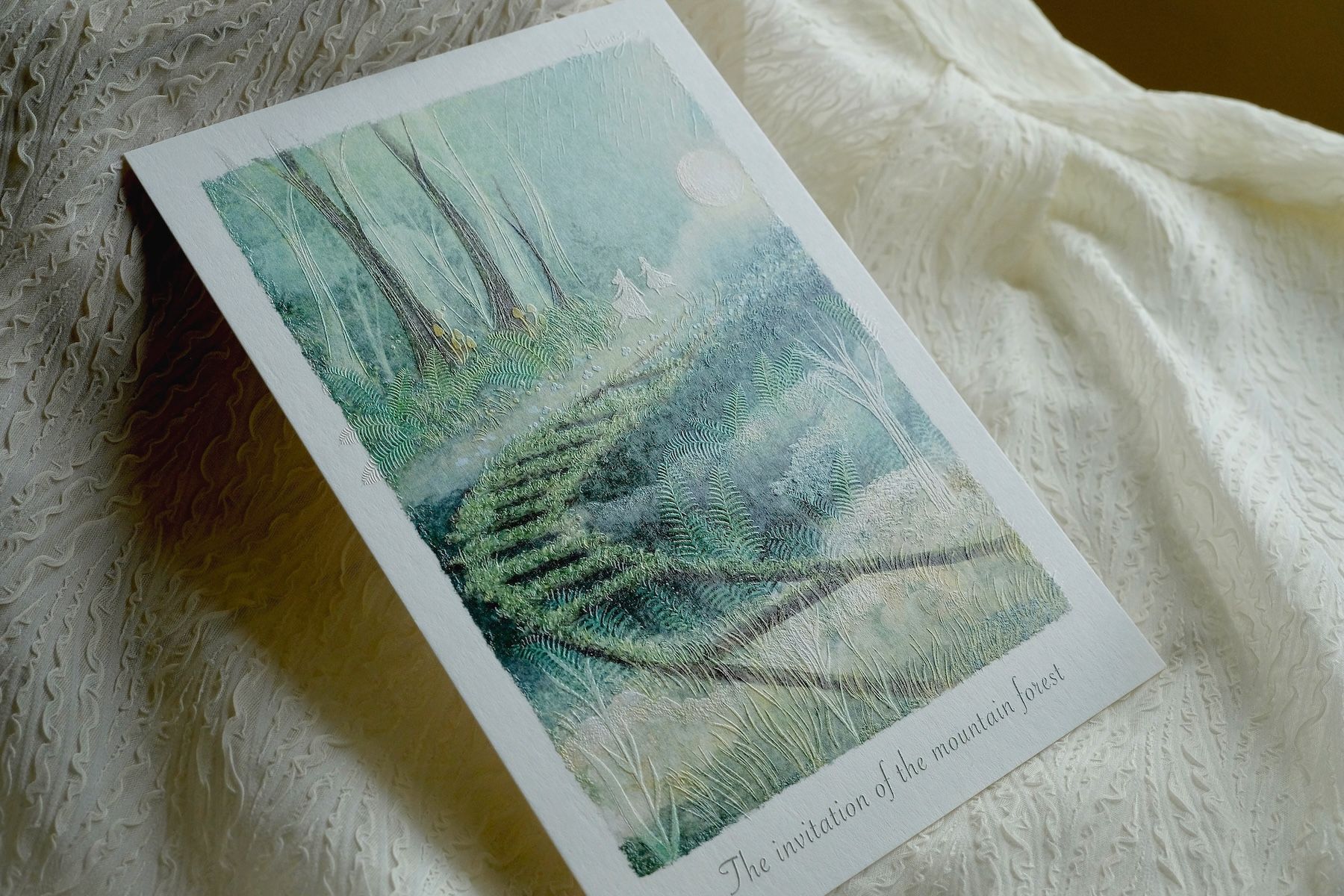 浮雕畫卡 15x21cm（A5） - The invitation of the mountain forest