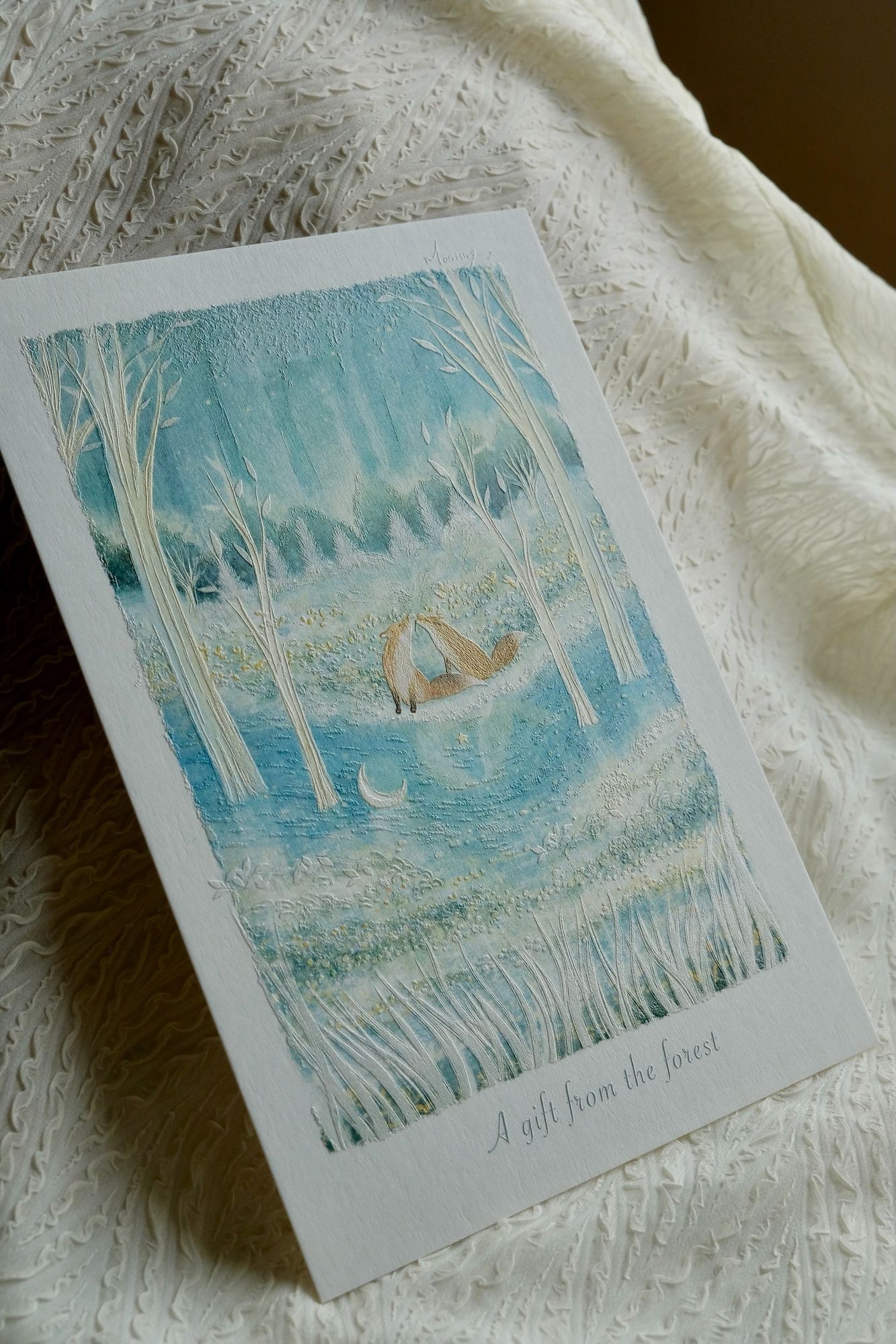 浮雕畫卡 15x21cm （A5） - A gift from the forest