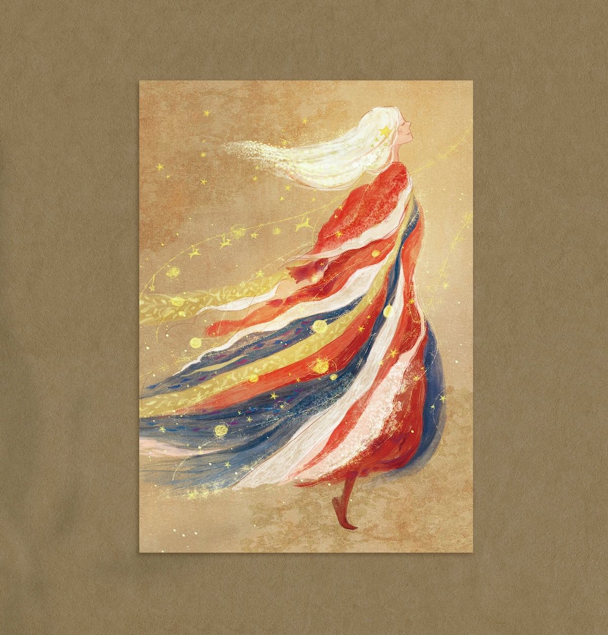 聖誕卡 -  祝福的女孩