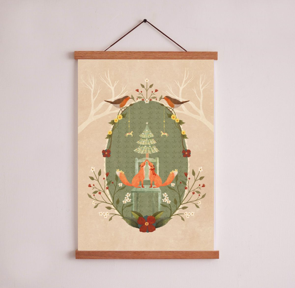 插畫海報 - 狐狸的美好時光