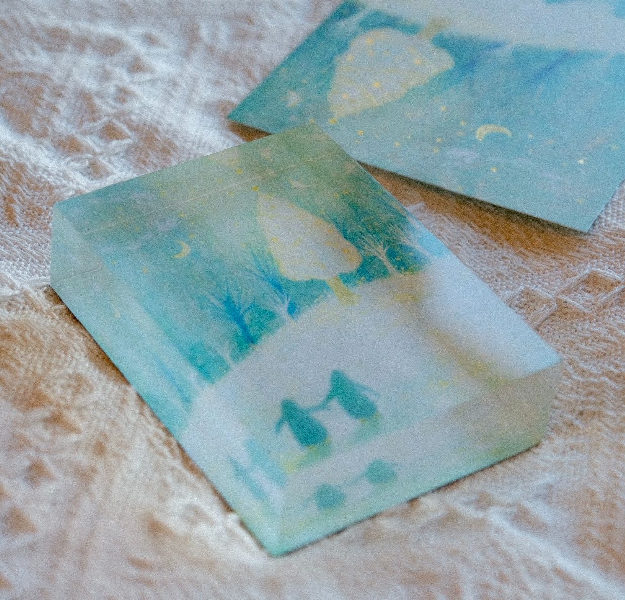 【客製化禮物】壓克力水晶畫  / 訂製Manting的其他插畫