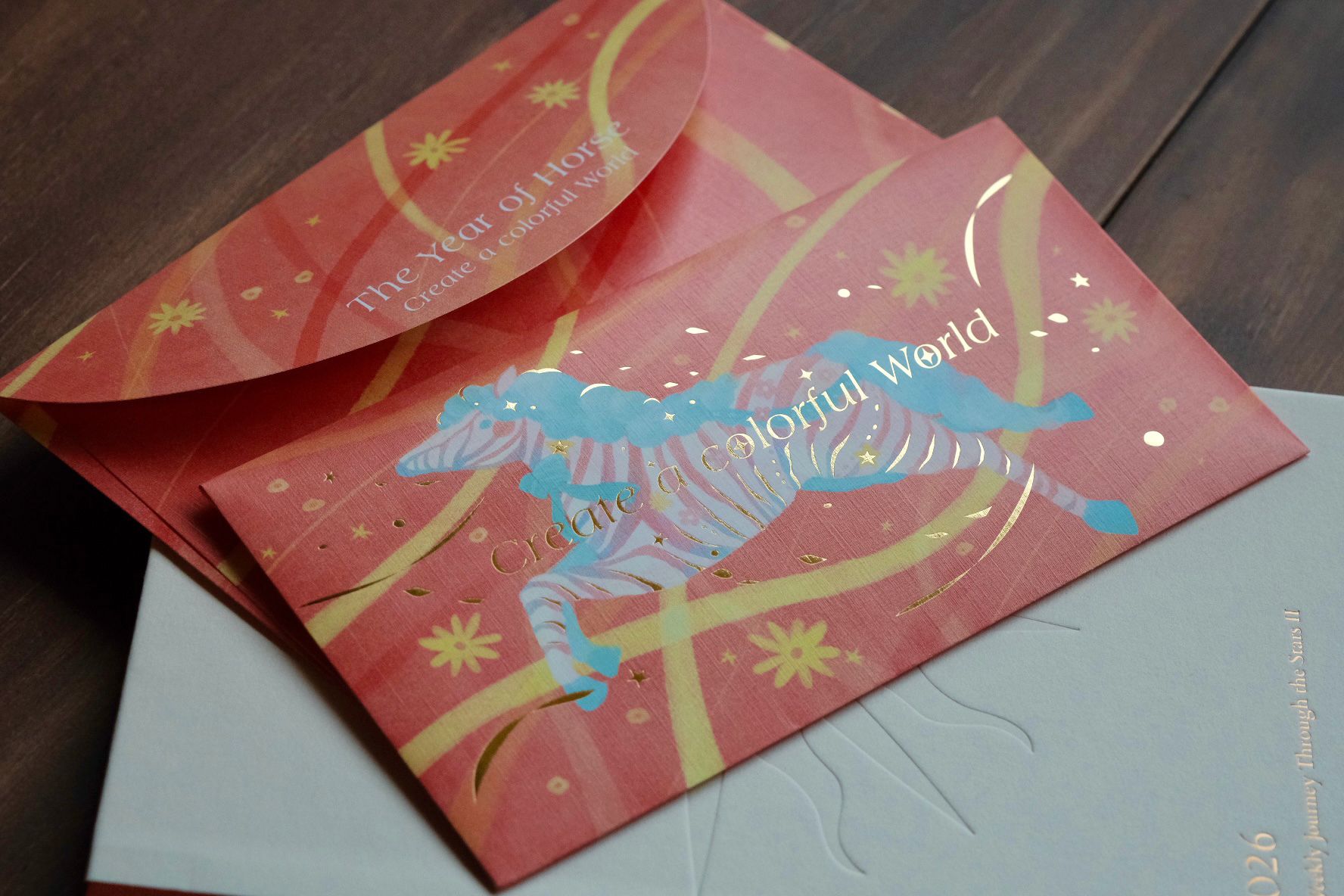 燙金馬年紅包袋 /一包六入 - 彩色的世界