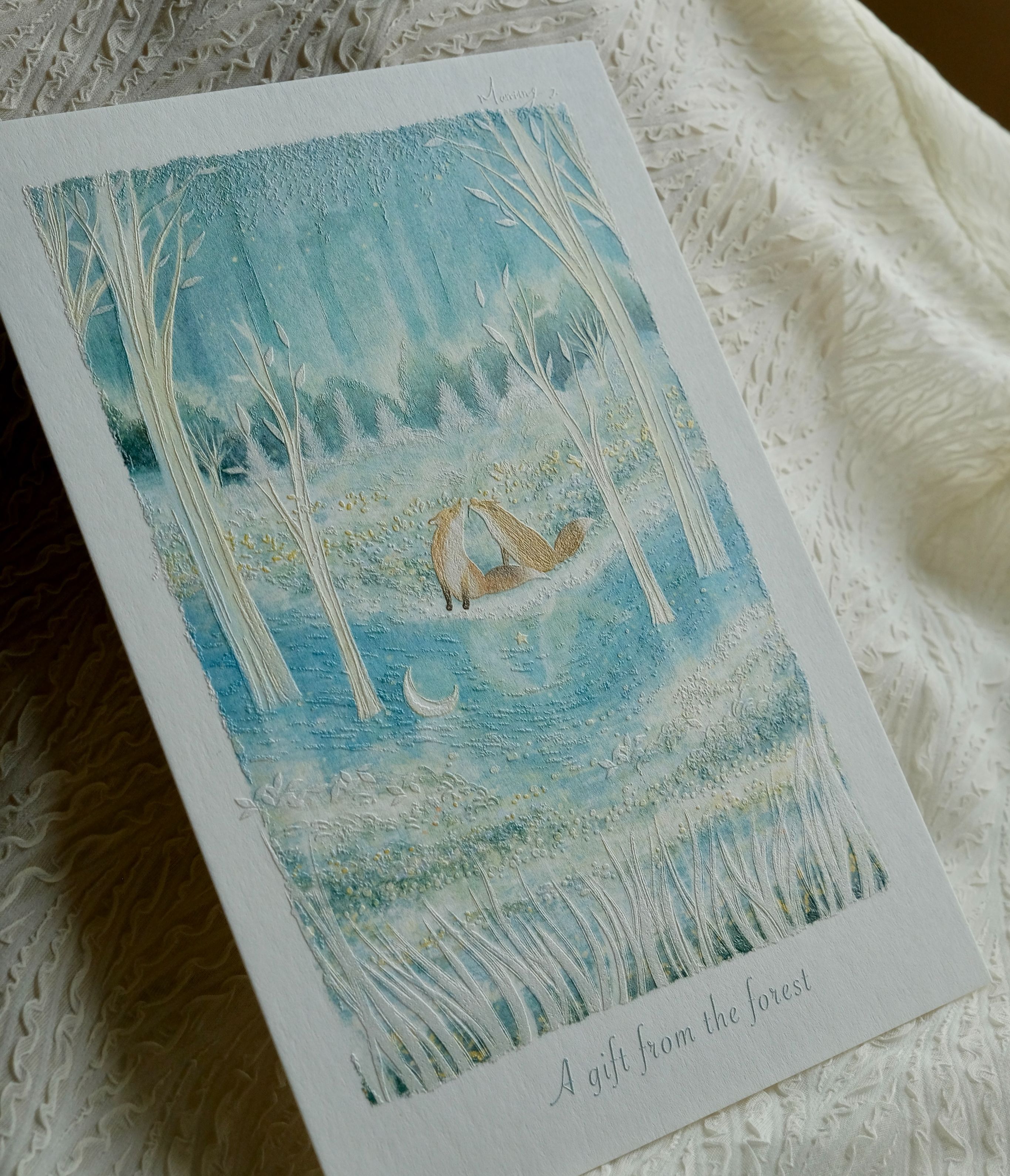 浮雕畫卡 15x21cm （A5） - A gift from the forest