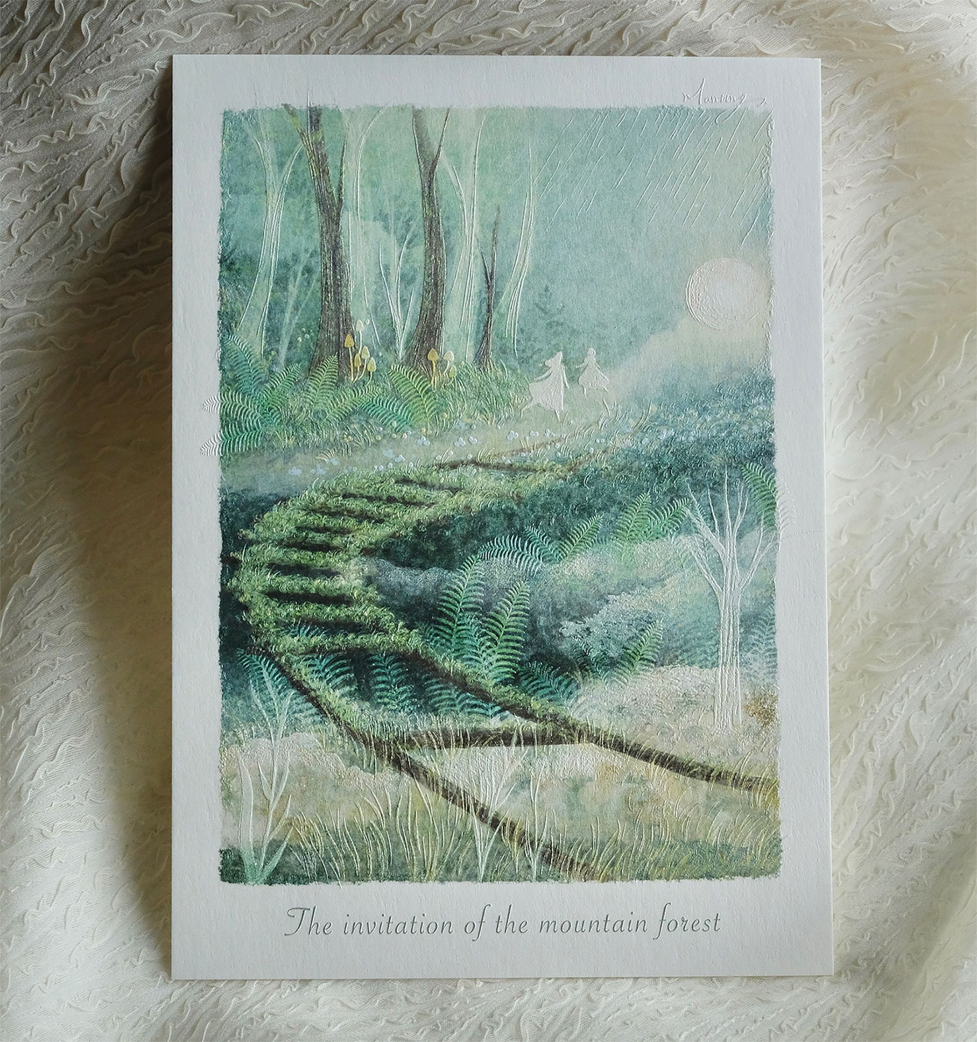 浮雕畫卡 15x21cm（A5） - The invitation of the mountain forest