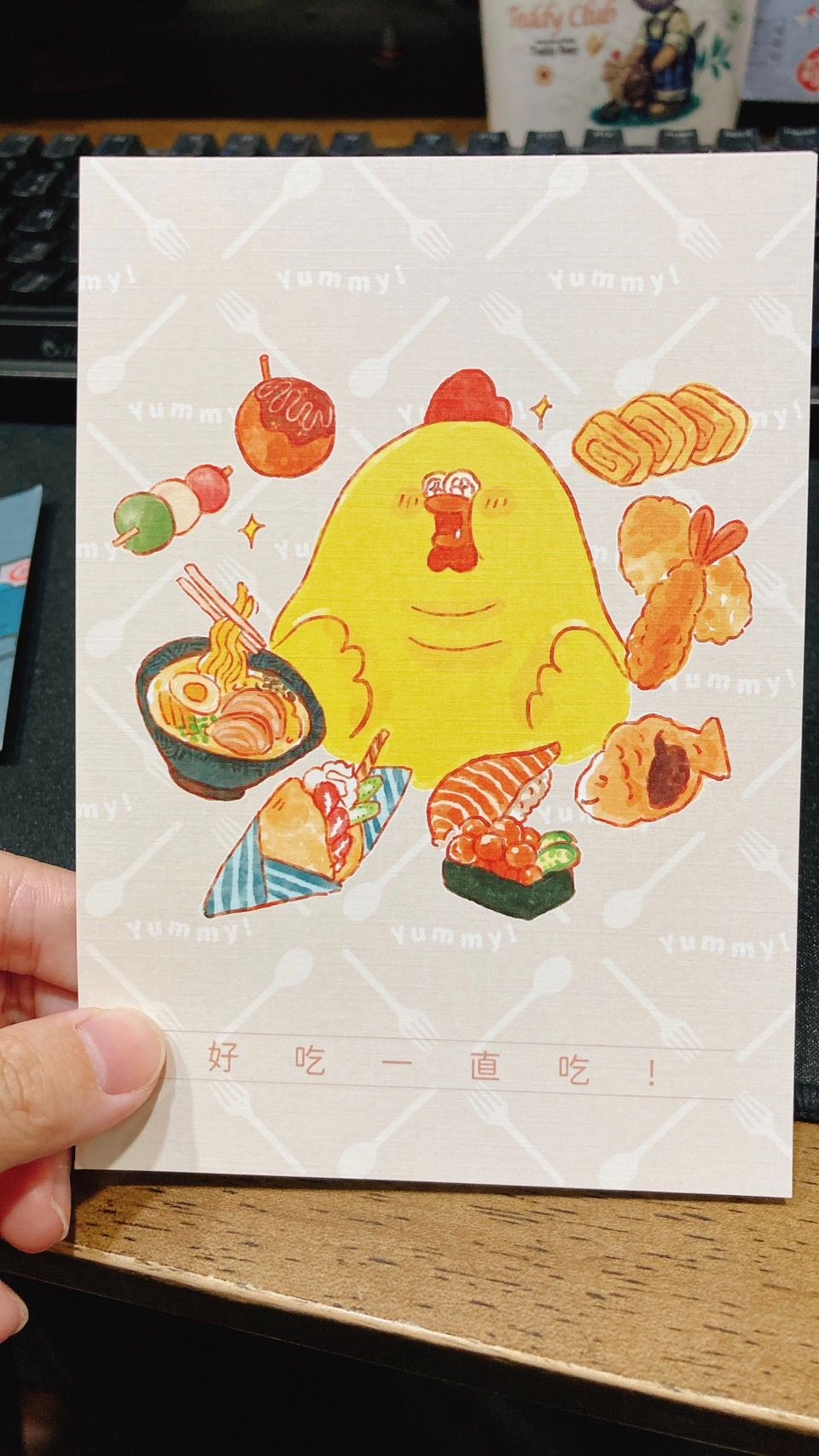 嘎嘎雞尖叫的明信片-多款可選