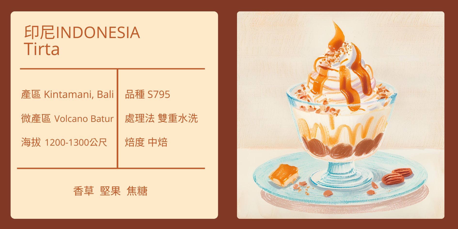 INDONESIA/ Bali Kintamani S795 雙重水洗 中焙