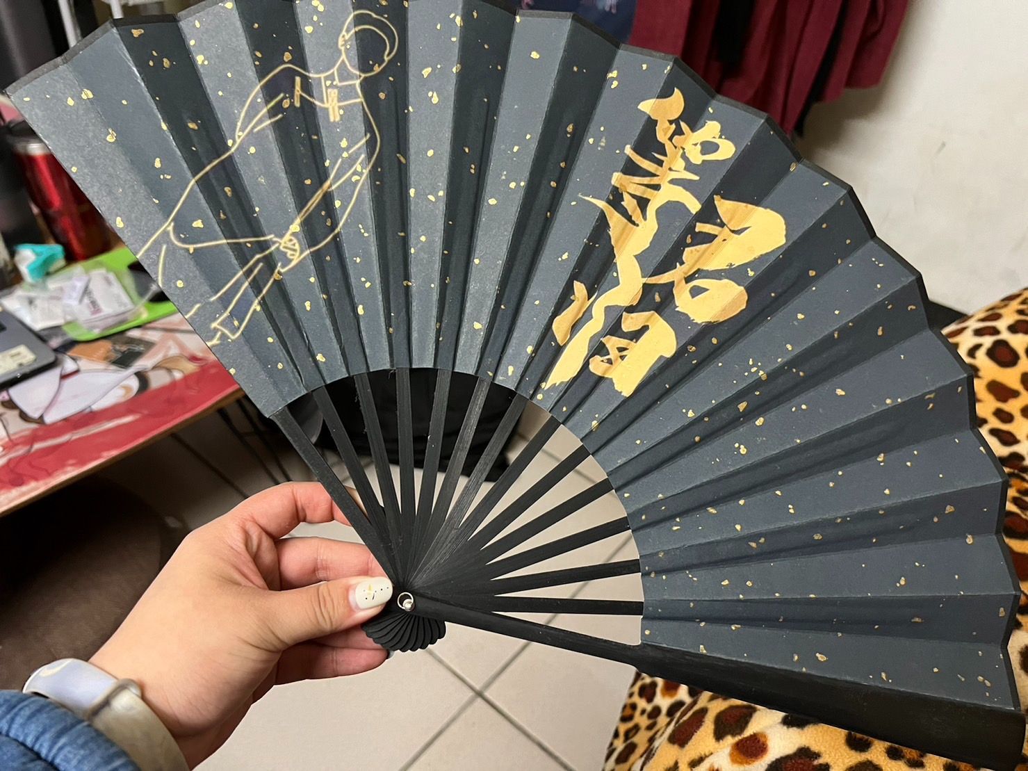 10磊磊等君歸折扇（9寸）