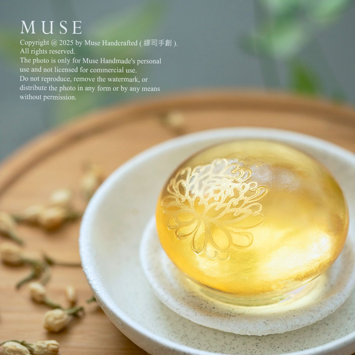 繆司手創【茉莉洋甘菊．胺基酸全身皂】弱酸性，無皂鹼，無矽靈，零皂垢，手工皂，洗臉皂，洗髮皂，沐浴皂，胺基酸皂，氨基酸皂